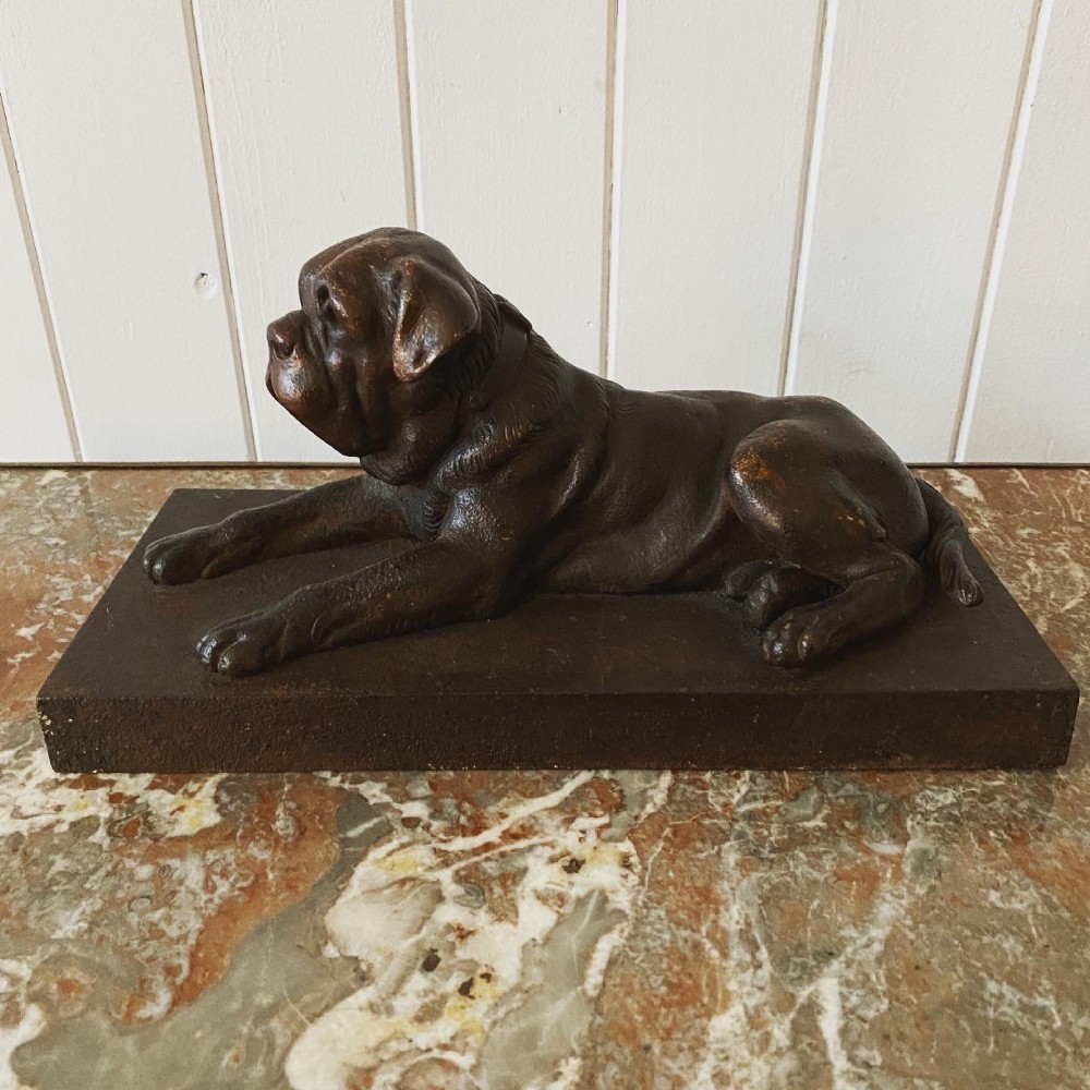 Bronze Dog Sculpture