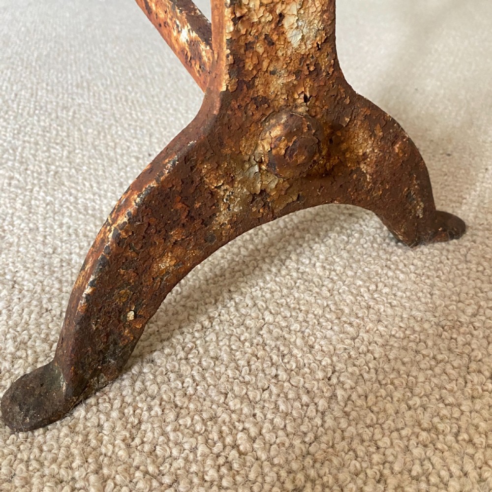 Vintage Cast Iron Garden Bench View III