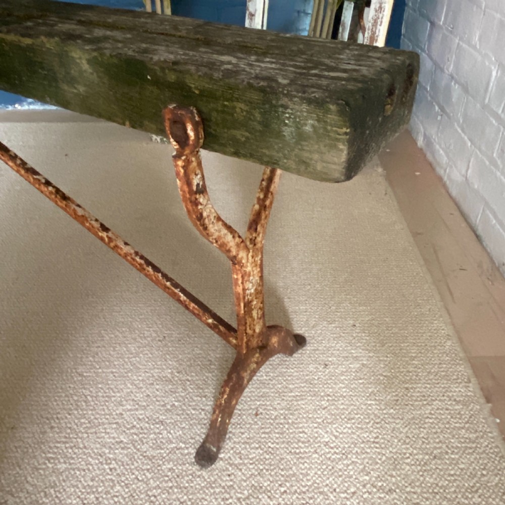 Vintage Cast Iron Garden Bench View V