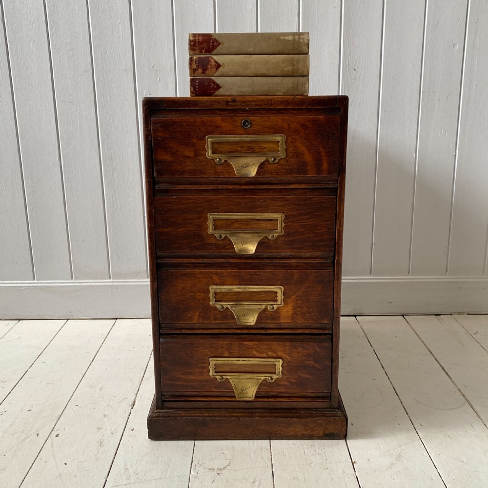 Shannon Oak Filing Drawers View IX