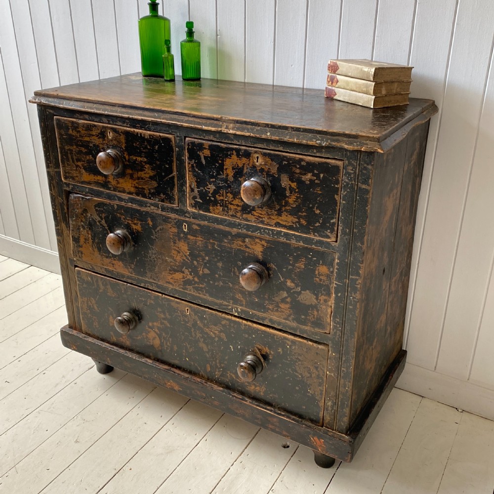 A Victorian Painted Chest of Drawers View III