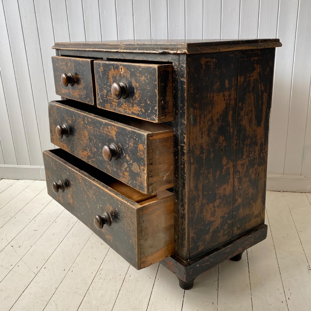 A Victorian Painted Chest of Drawers View V