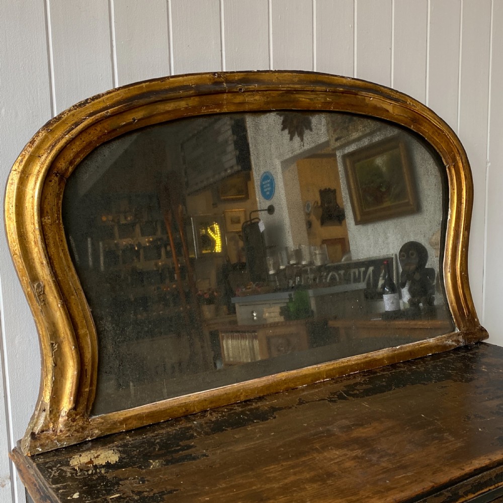 19th Century Gilt Overmantel Mirror 