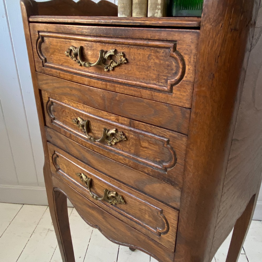 Pair of French Oak and Elm Bedside or Lamp Tables  View IV