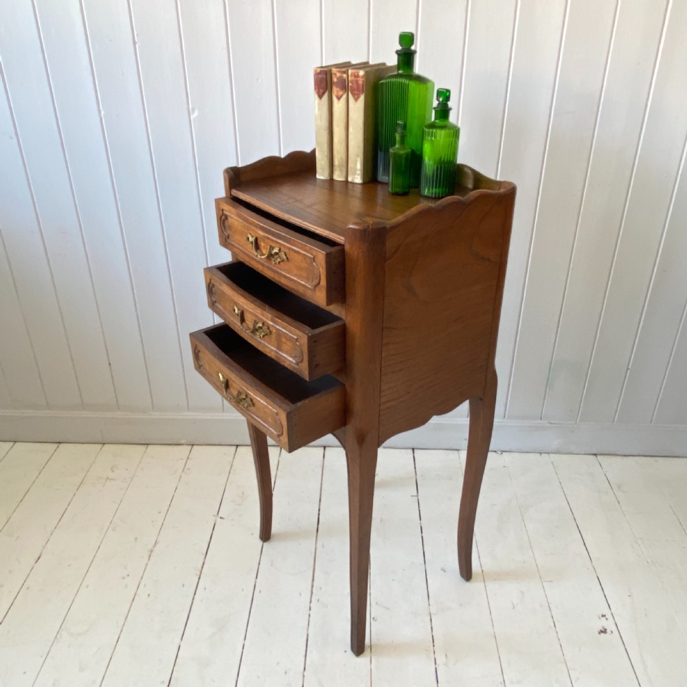 Pair of French Oak and Elm Bedside or Lamp Tables  View VI