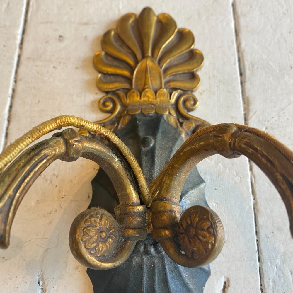 Pair of Vintage Regency Style Wall Sconces View IV