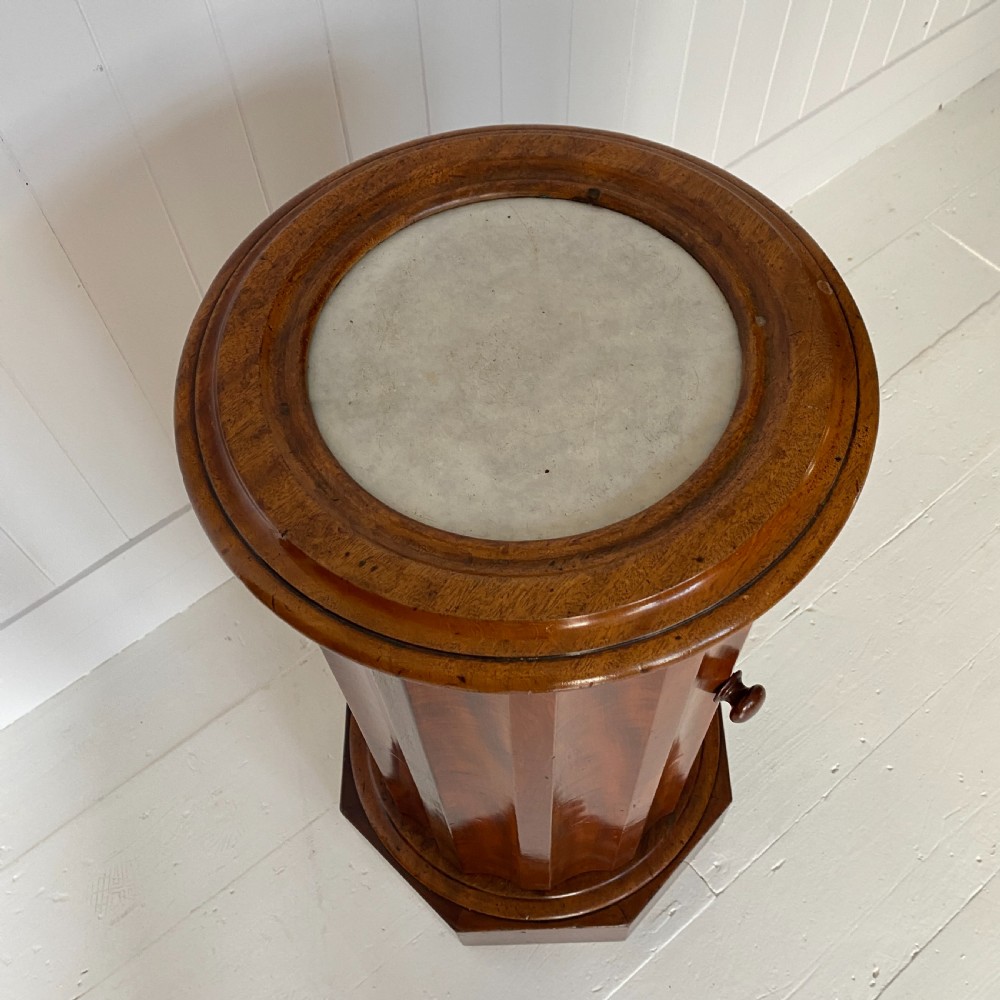 Victorian Mahogany & Marble Bedside Cupboard View II