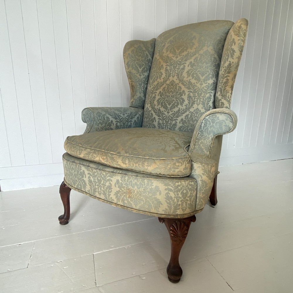 Country House Wingback Armchair Circa 1920