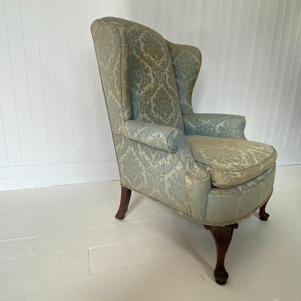 Country House Wingback Armchair Circa 1920 View II
