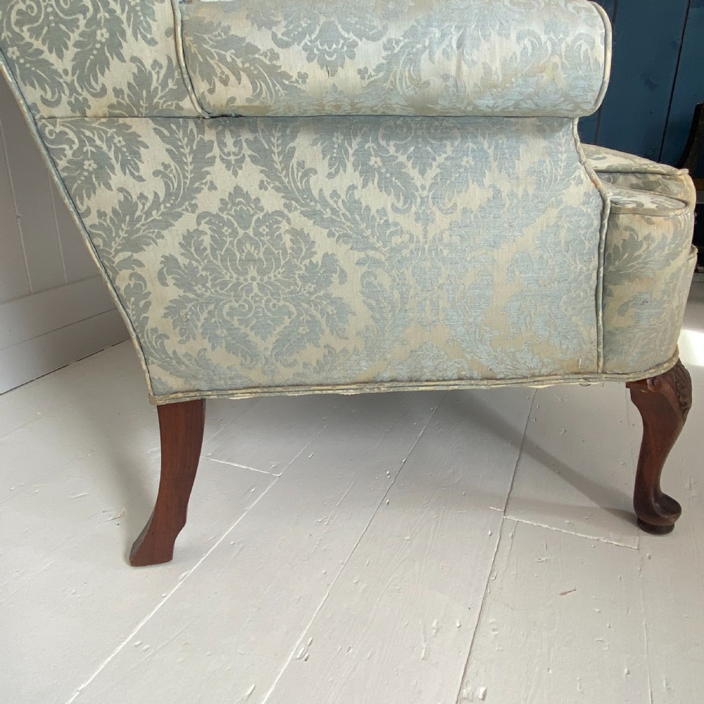 Country House Wingback Armchair Circa 1920 View IV