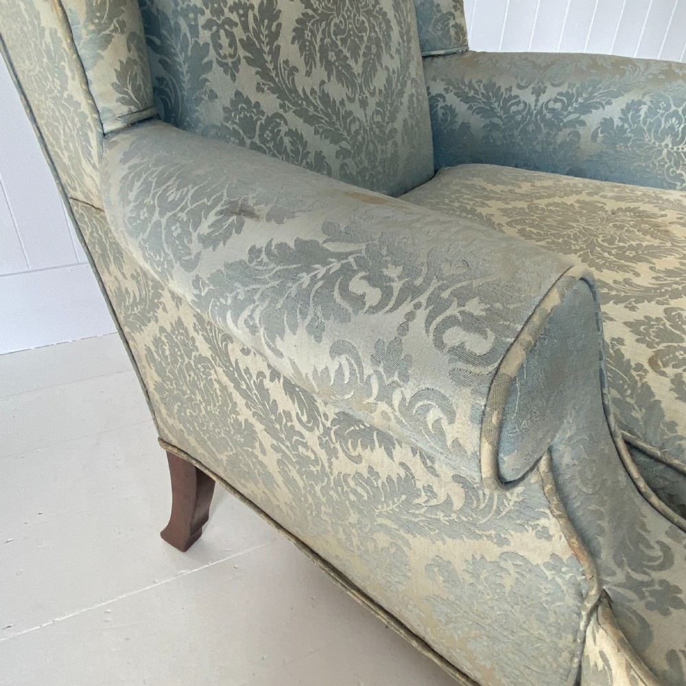 Country House Wingback Armchair Circa 1920 View VI