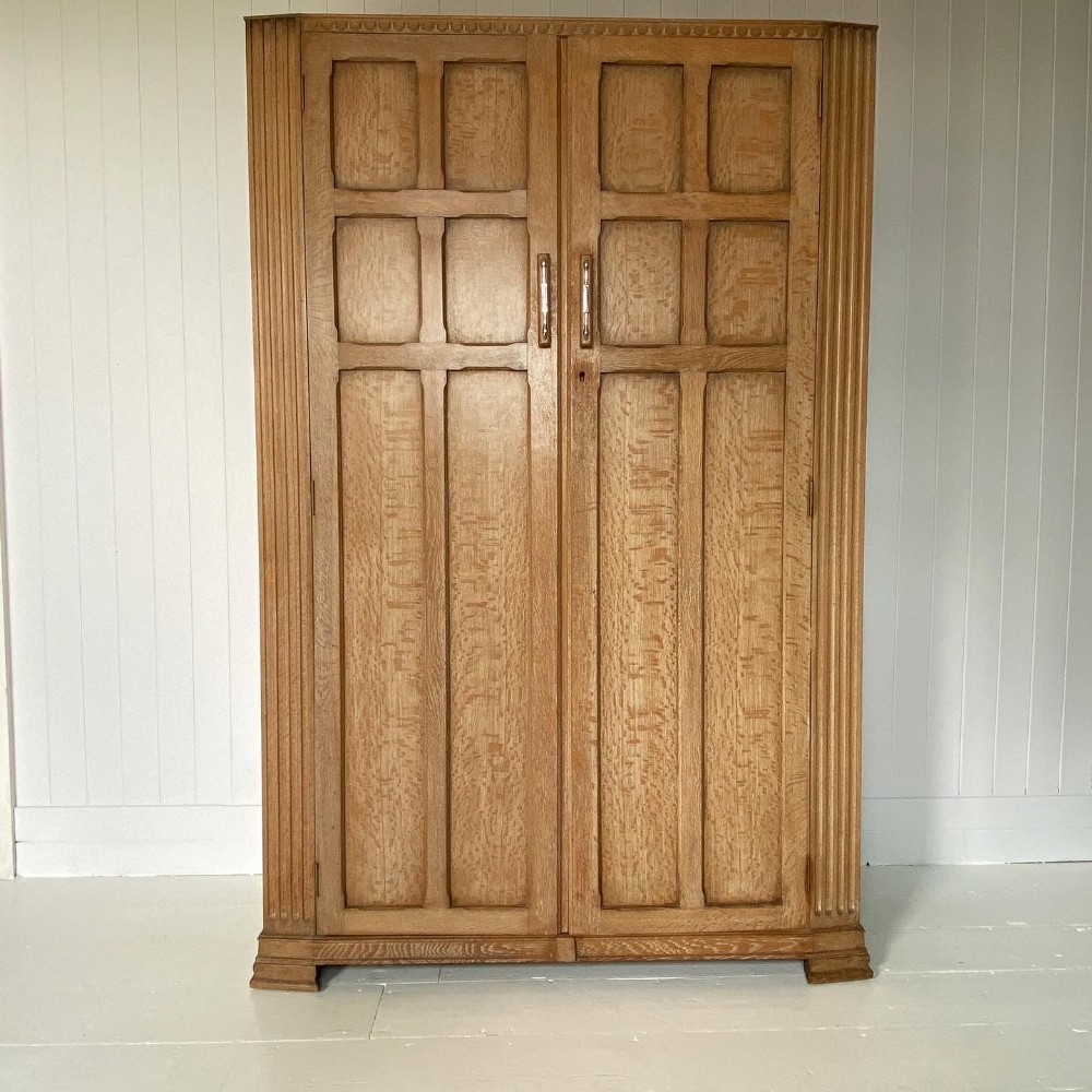 Cotswold School Limed Oak Wardrobe by Heals London