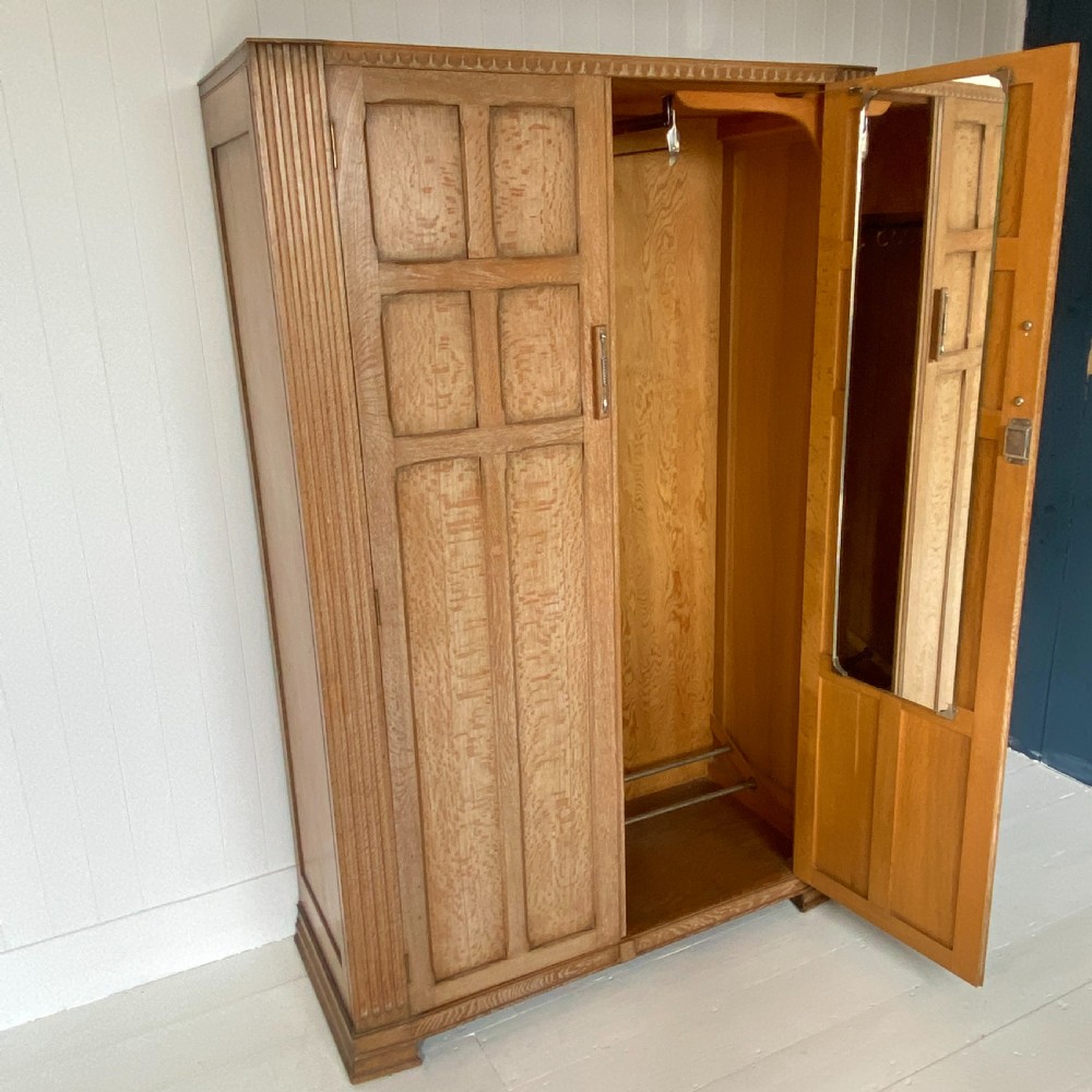 Cotswold School Limed Oak Wardrobe by Heals London View IX