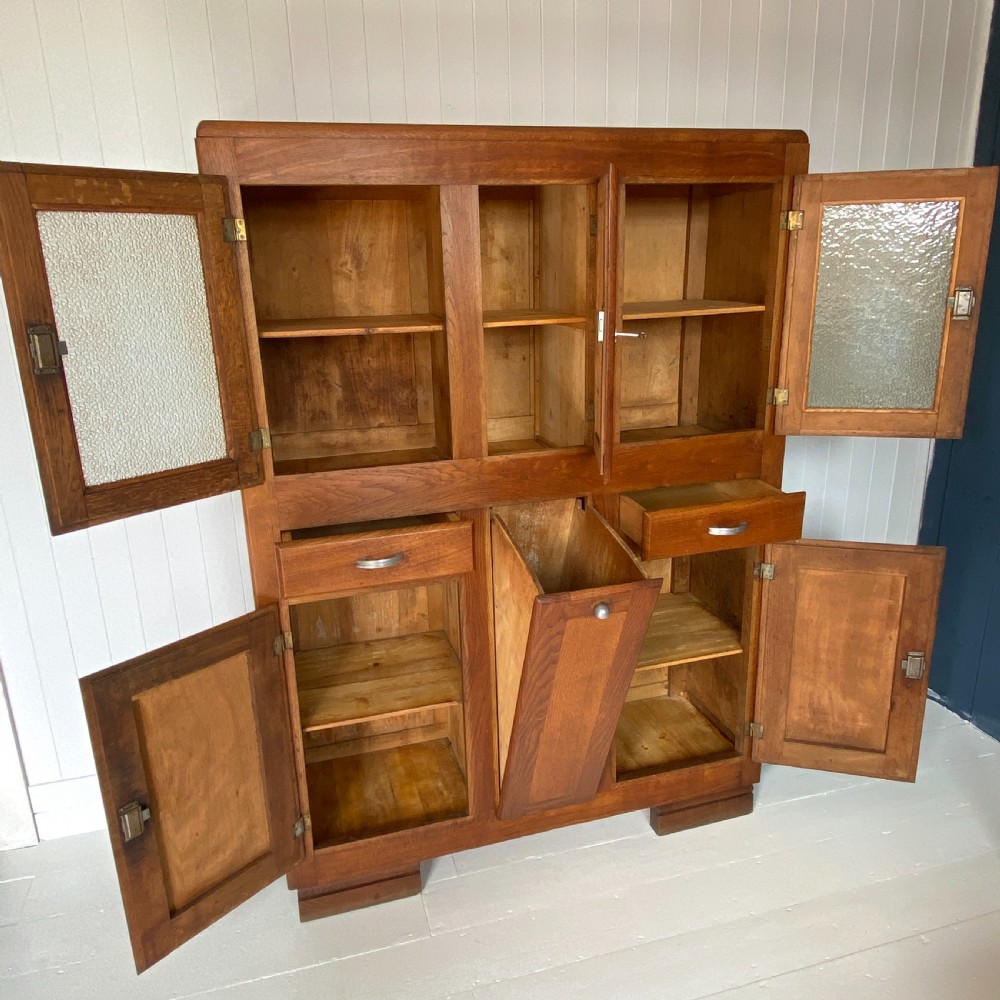 A 1930s French Oak Kitchen Cabinet or Dresser View IV