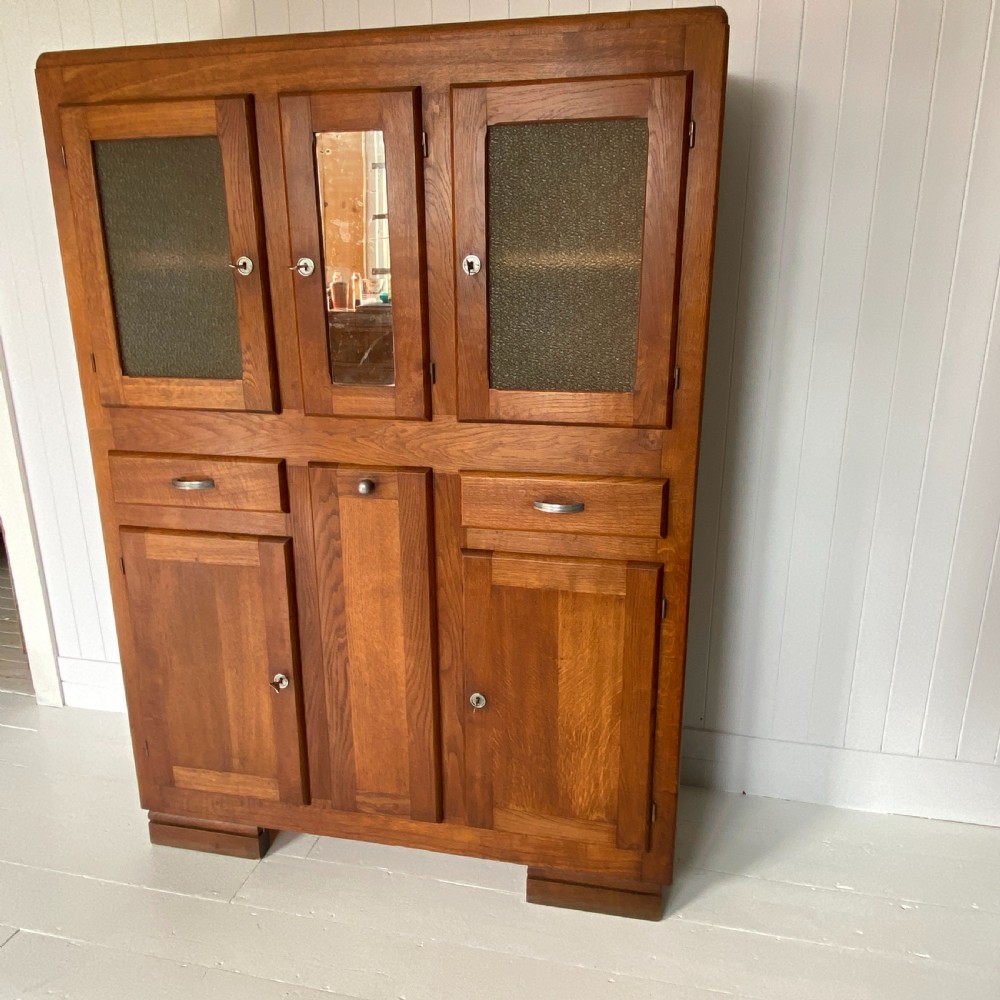 A 1930s French Oak Kitchen Cabinet or Dresser View VII