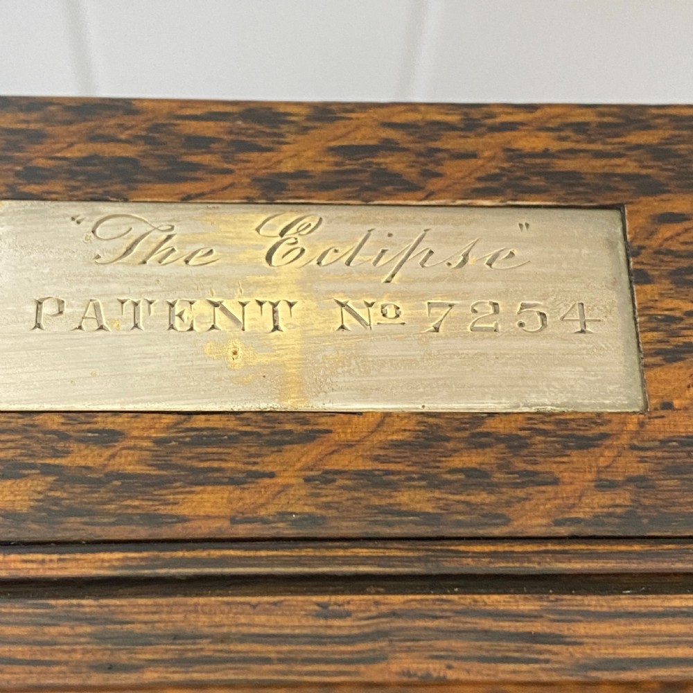 Late Victorian Patented Oak Games Table View VI