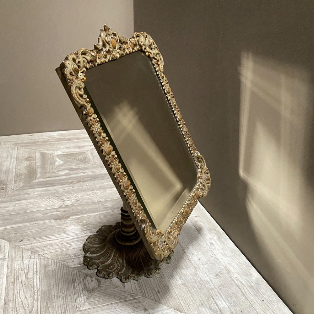 A Rare C19th Papier Mache Mirror Mirror on Stand by Charles Frederic Bielefeld View VIII