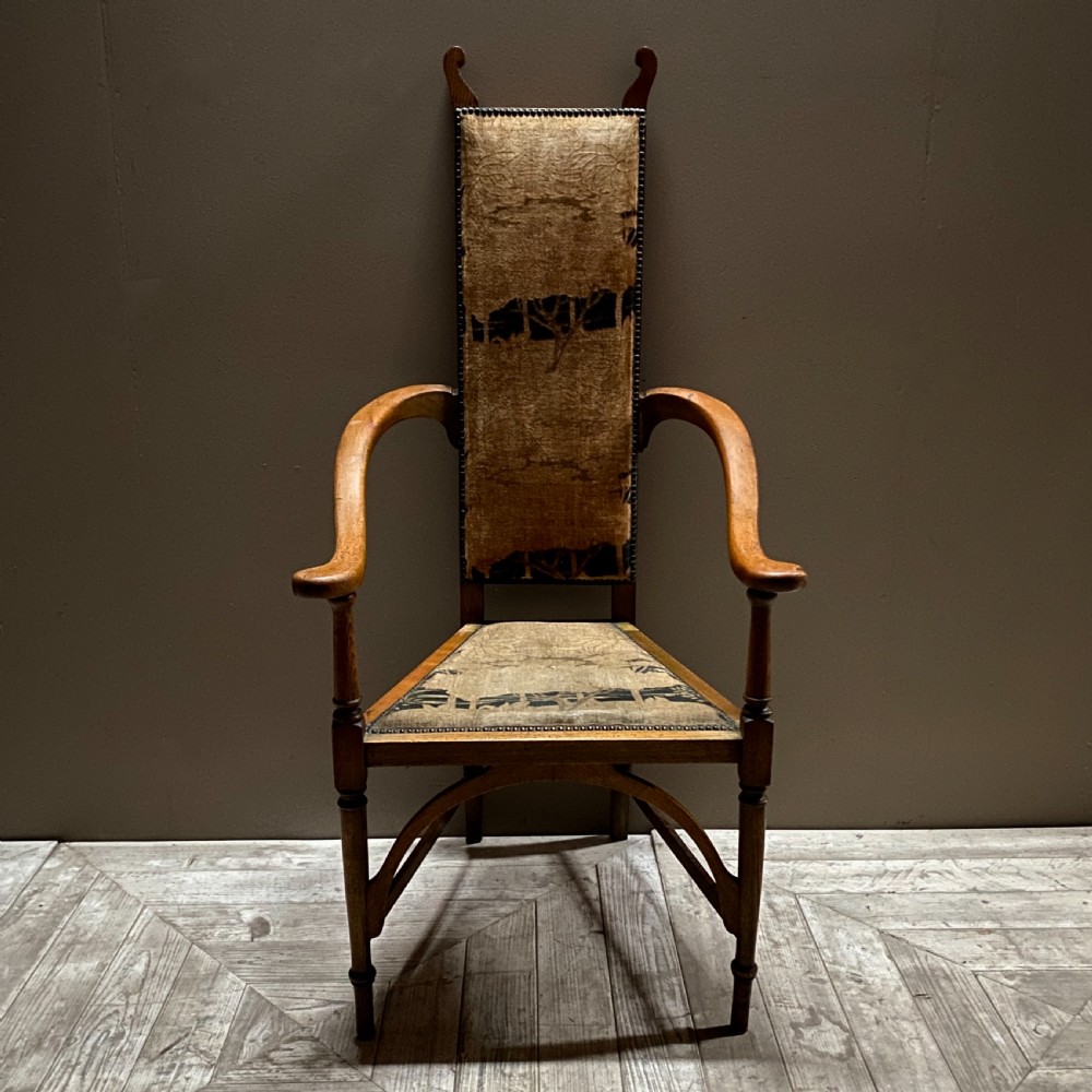 Arts and Crafts Oak and Ash Armchair by J S Henry View III