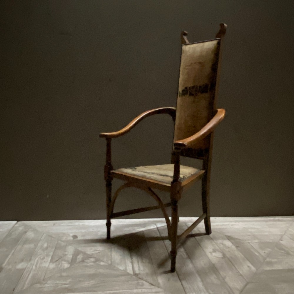 Arts and Crafts Oak and Ash Armchair by J S Henry View VI
