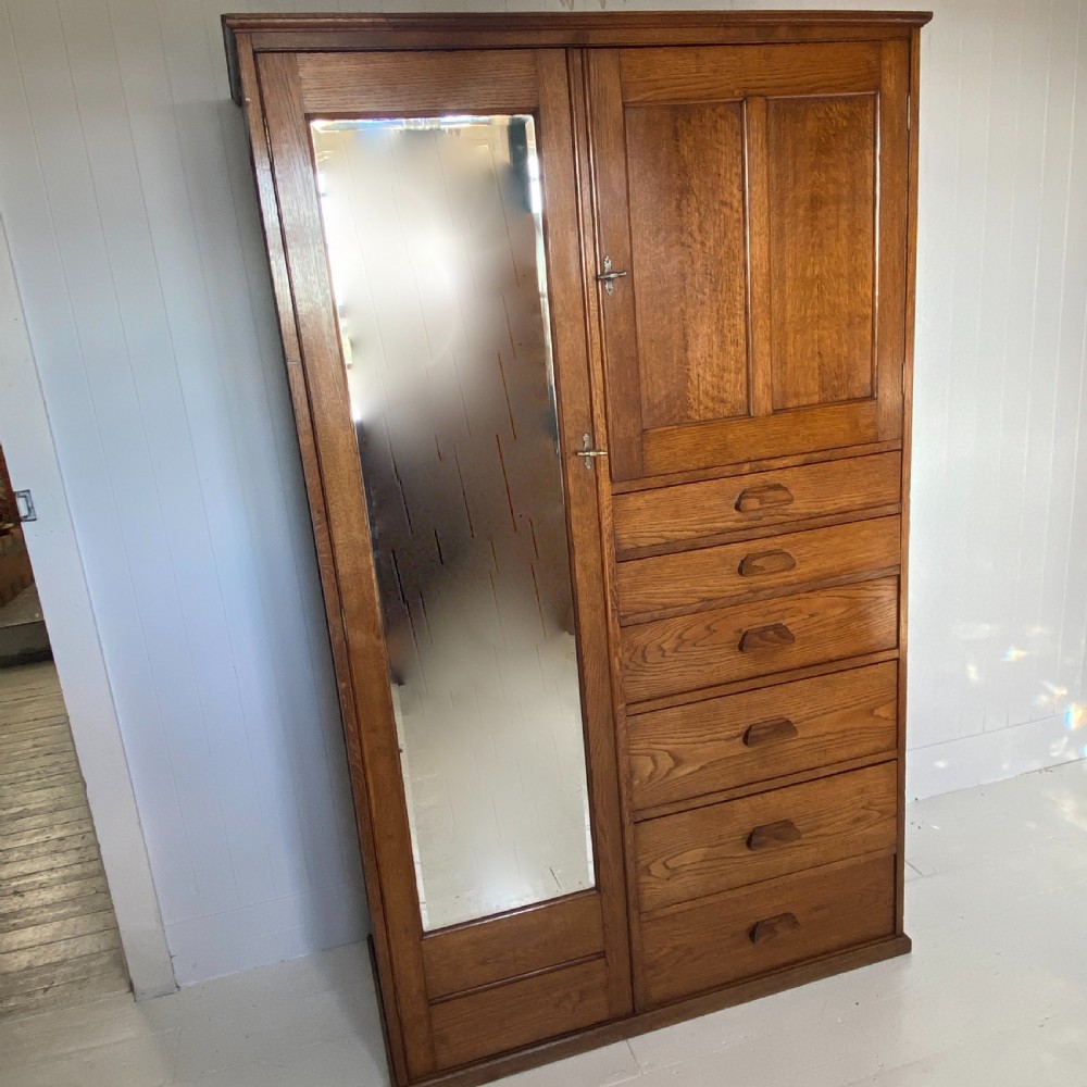 An Oak Compactum Wardrobe Circa 1920 View II
