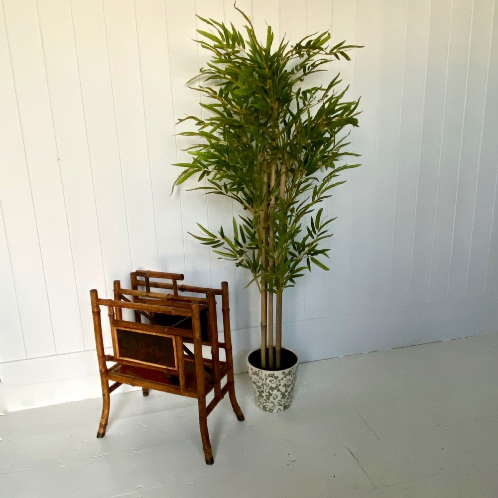 Antique Bamboo Magazine Rack by Langford View II
