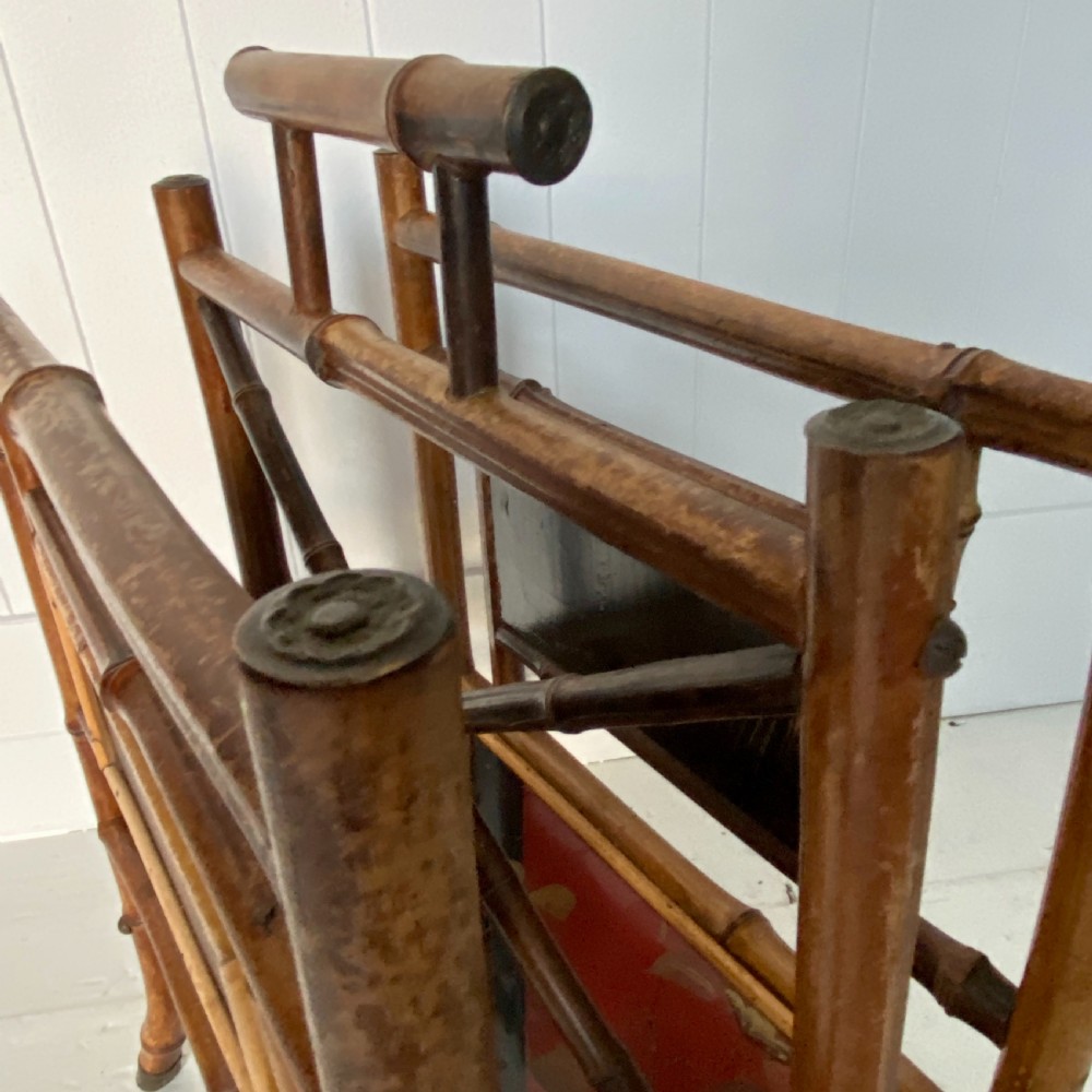 Antique Bamboo Magazine Rack by Langford View IV