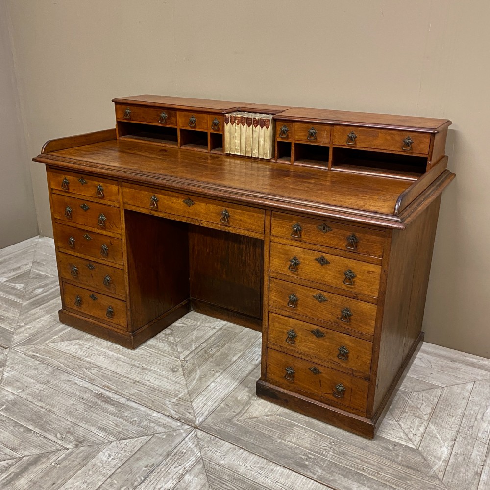 A Victorian Gothic Mahogany Church Desk