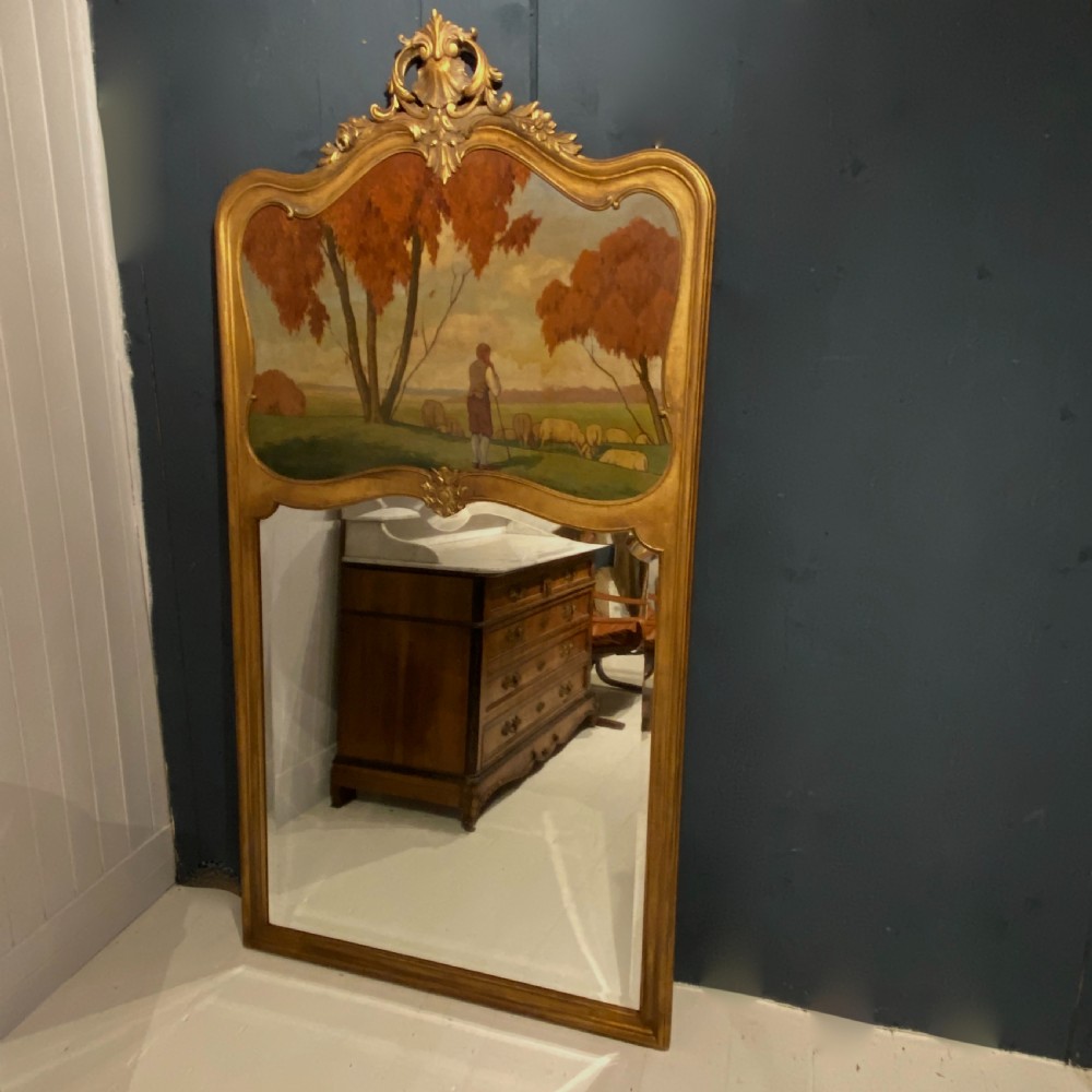 Large Trumeau Mirror With Landscape Painting  View VII