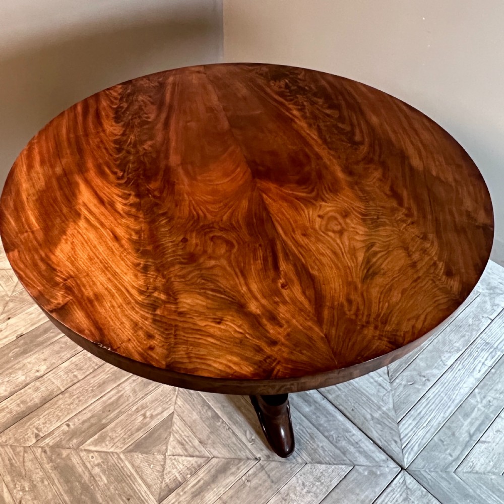 C19th Manx Mahogany Circular Tilt-Top Dining Table View II