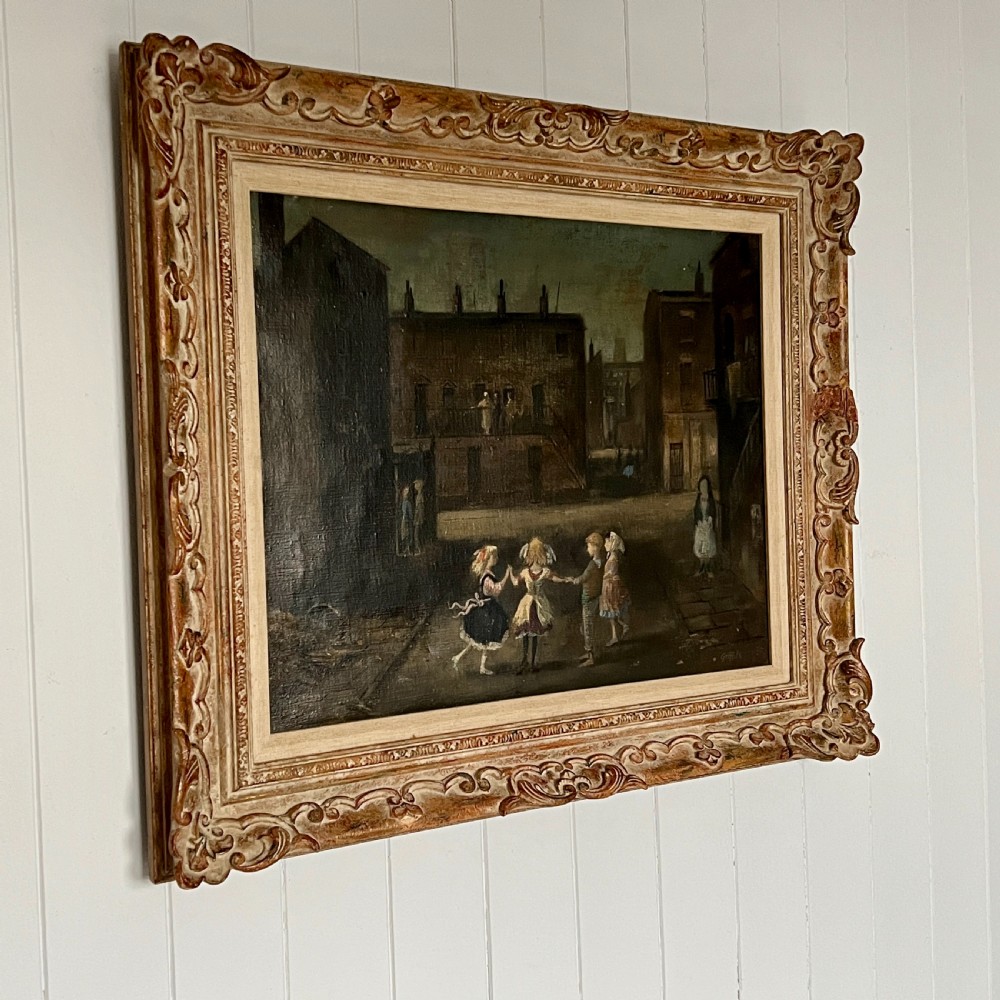 English School 'Child's Play' Oil On Canvas View III