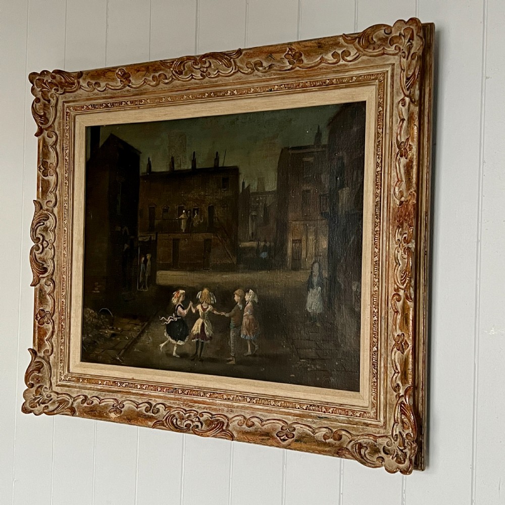 English School 'Child's Play' Oil On Canvas View IV