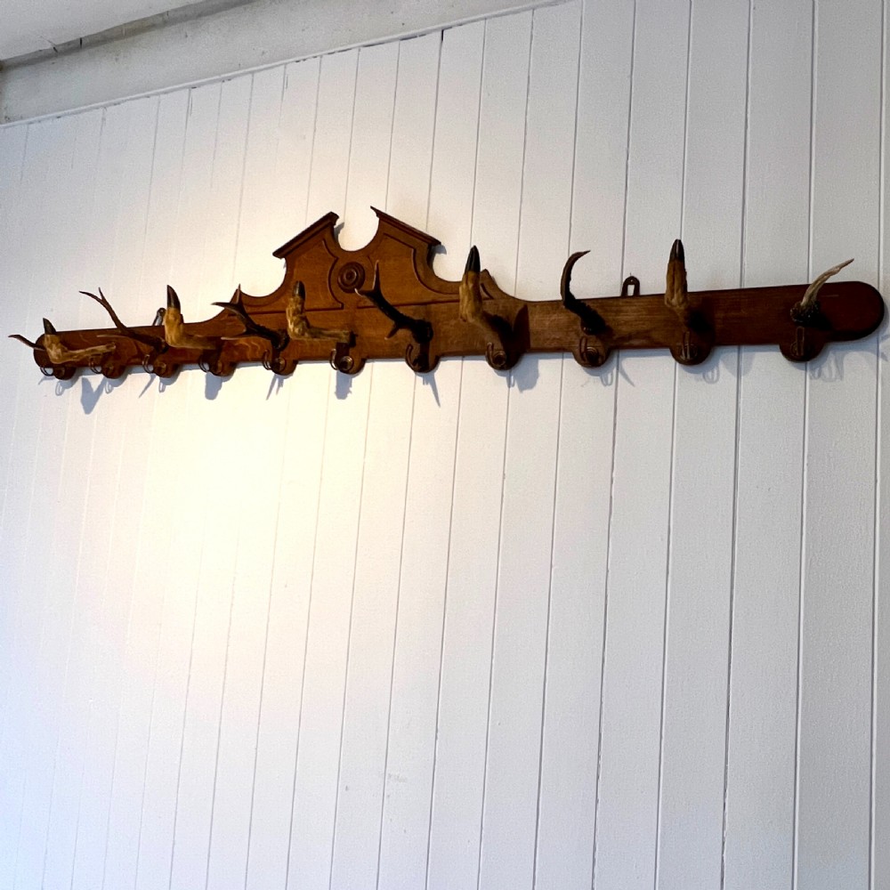 Large Black Forest Oak Coat & Hat Rack View III