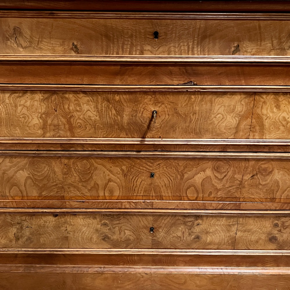 A C19th French Walnut and Marble Commode View V