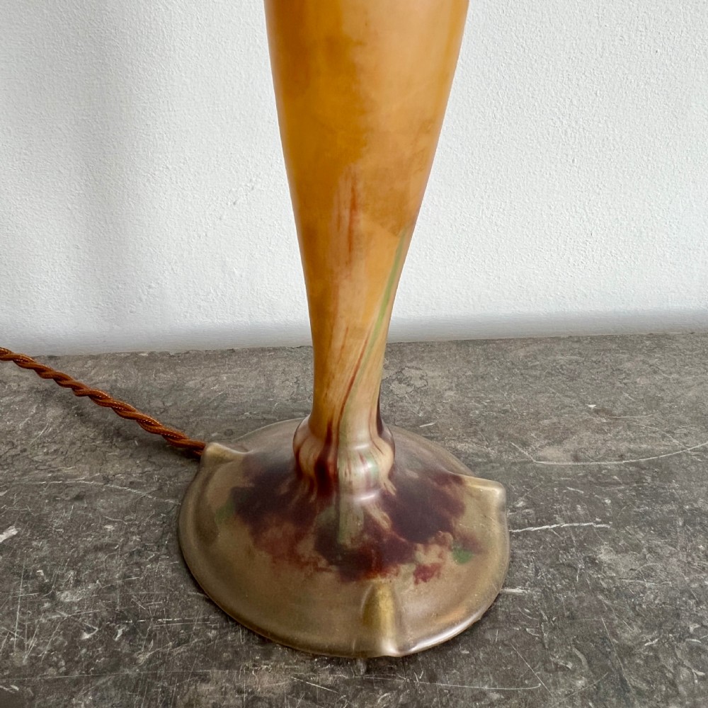 Art Deco Glass Mushroom Lamp by Daum Nancy  View II
