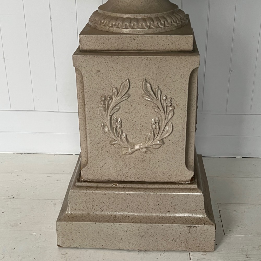 Pair of LEFCO Salt Glazed Garden Urn Planters View IV