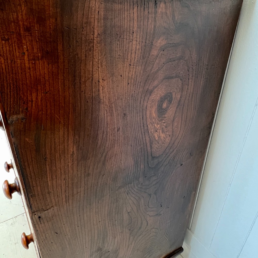 Antique Oak and Elm Chest of Drawers View III