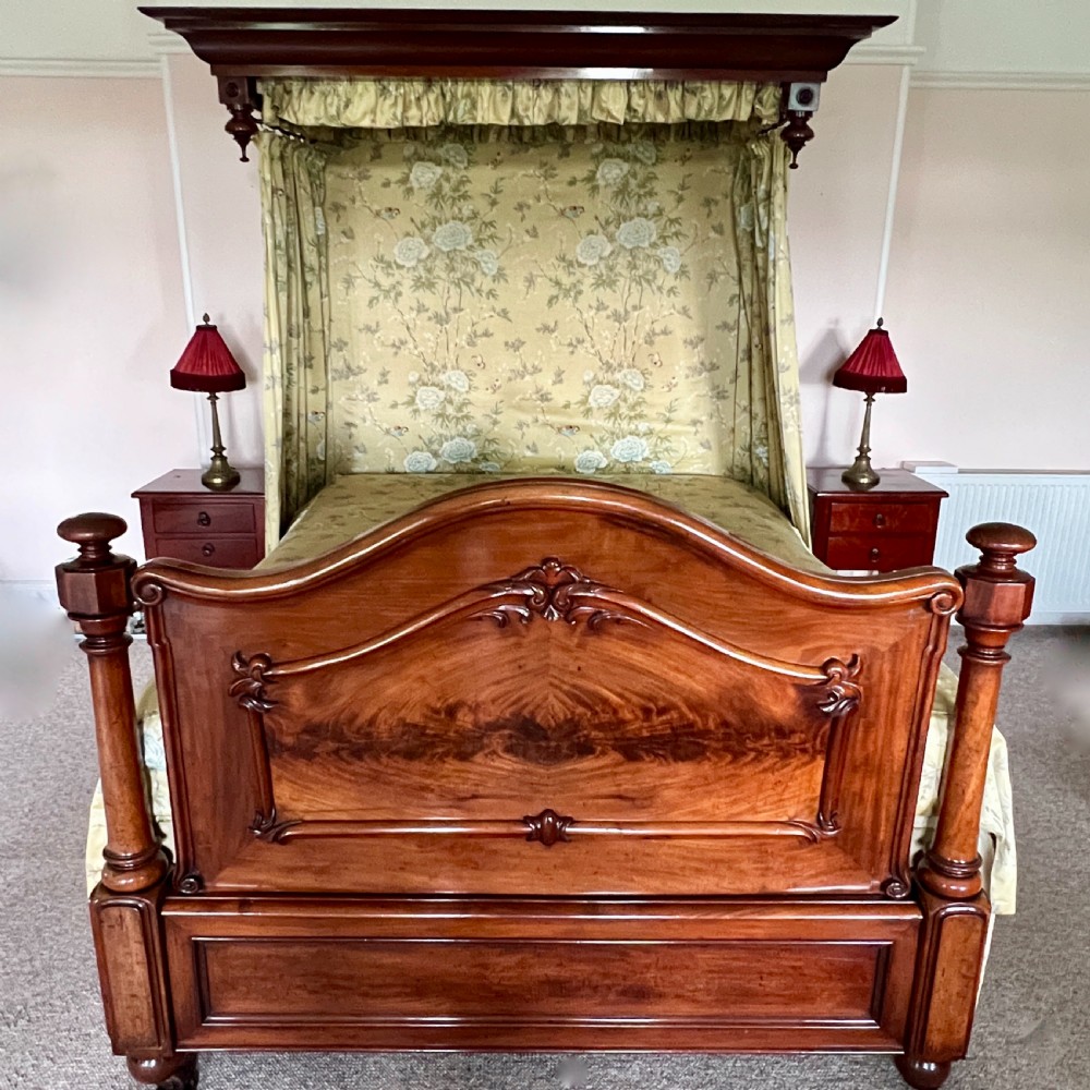A Quality C19th King Size Mahogany Half Tester Bed View II