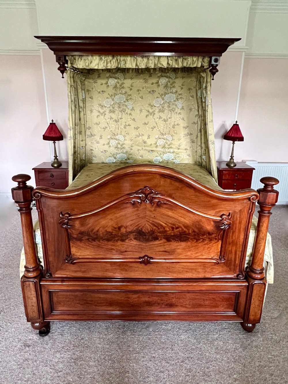 A Quality C19th King Size Mahogany Half Tester Bed View III