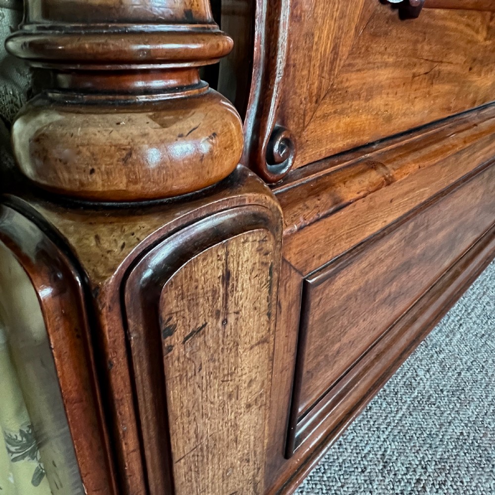 A Quality C19th King Size Mahogany Half Tester Bed View IV