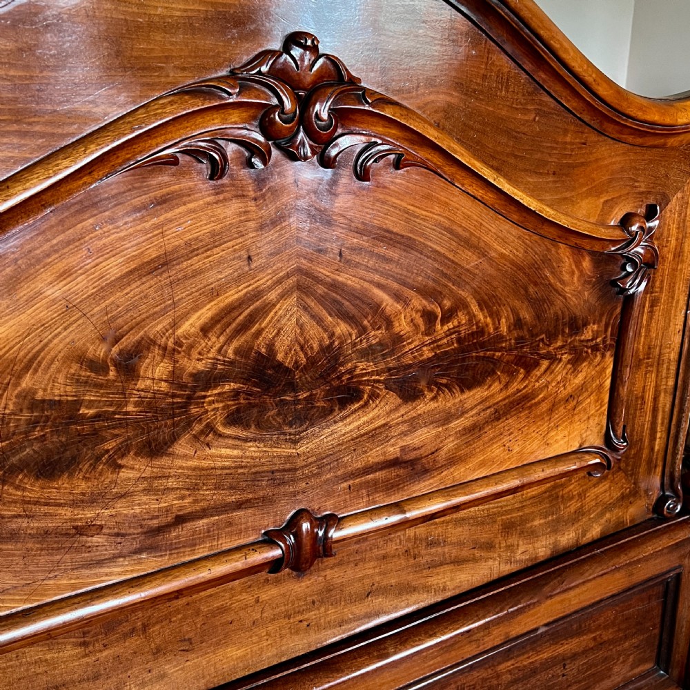 A Quality C19th King Size Mahogany Half Tester Bed View V