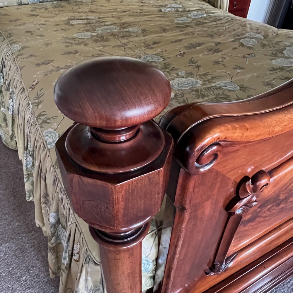 A Quality C19th King Size Mahogany Half Tester Bed View IX