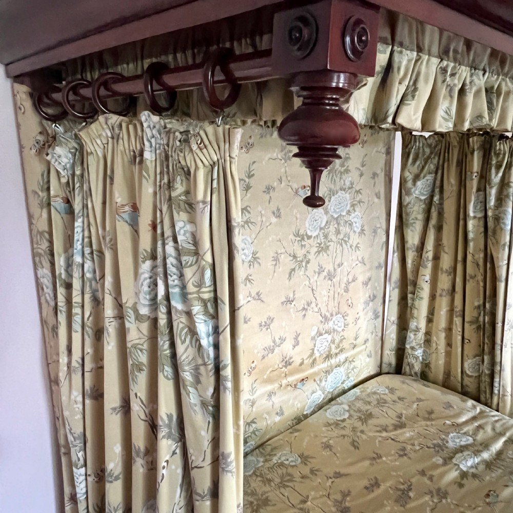 A Quality C19th King Size Mahogany Half Tester Bed View X