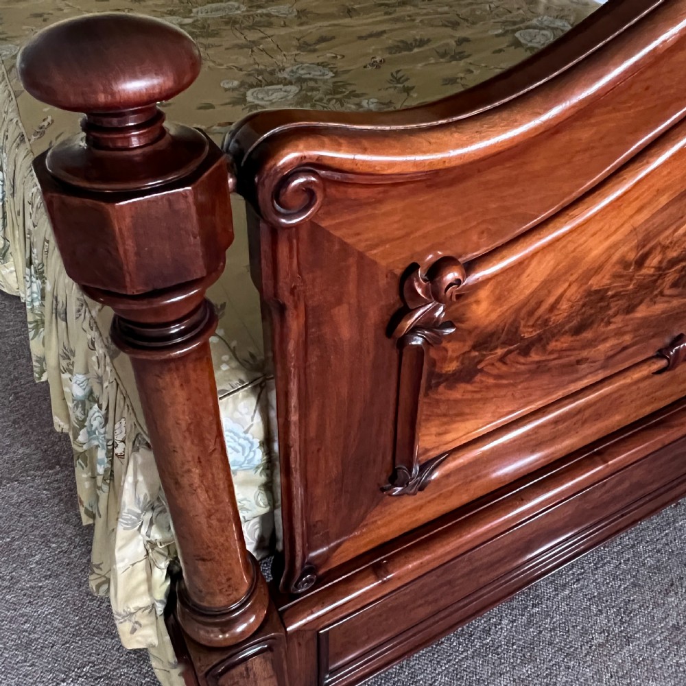 A Quality C19th King Size Mahogany Half Tester Bed View XII