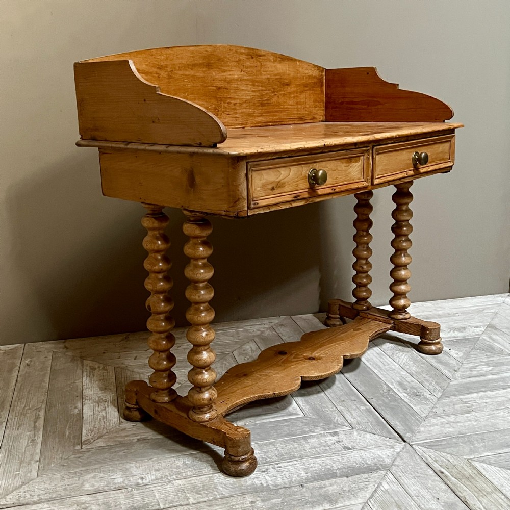 Antique Pine Bobbin Legged Washstand 