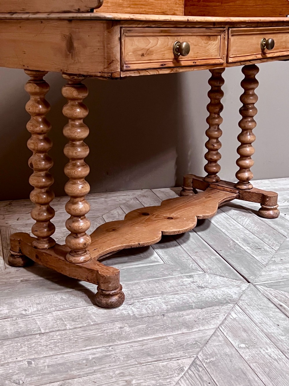 Antique Pine Bobbin Legged Washstand  View II
