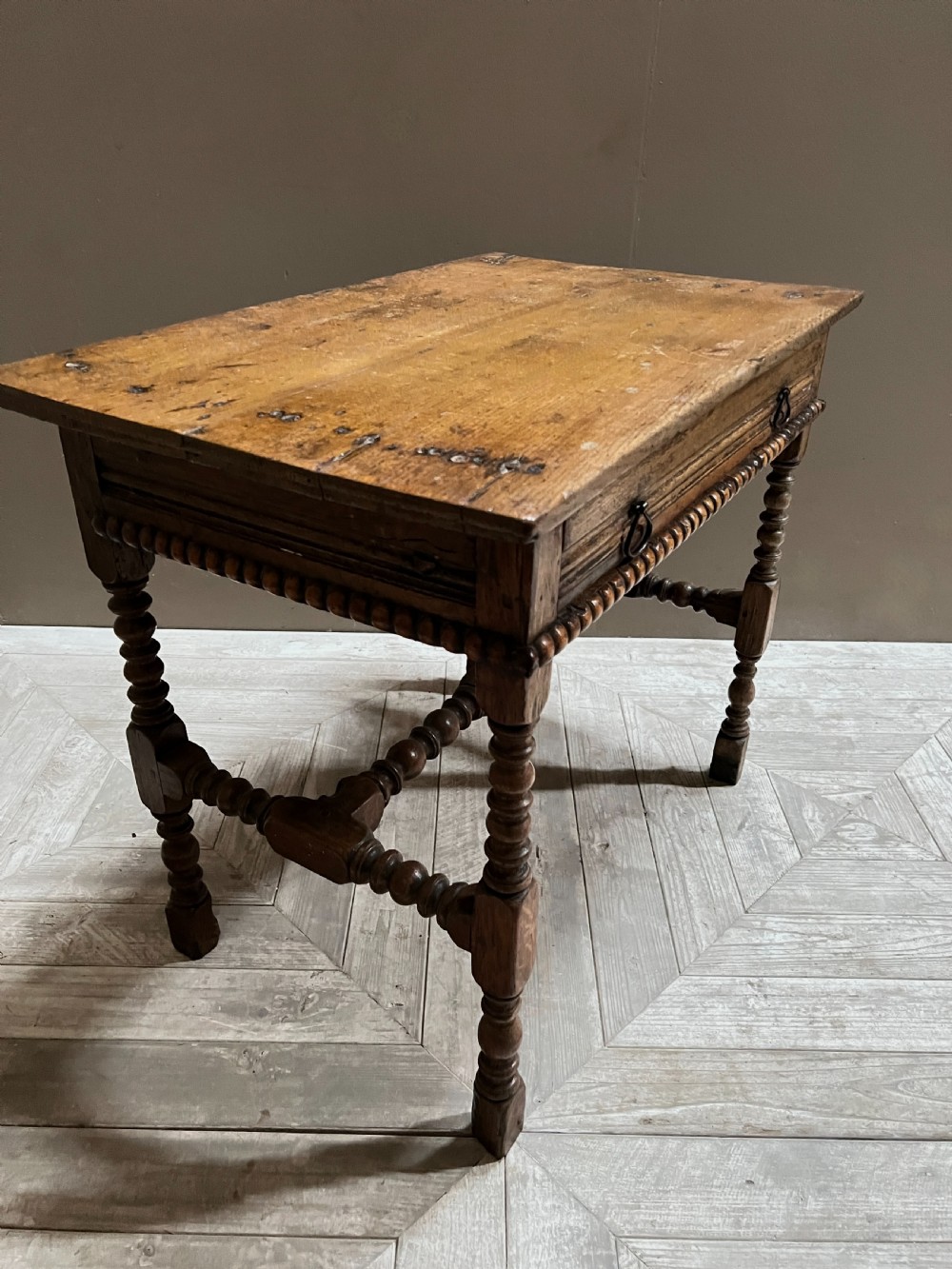 An C18th Oak Hall or Side Table View III