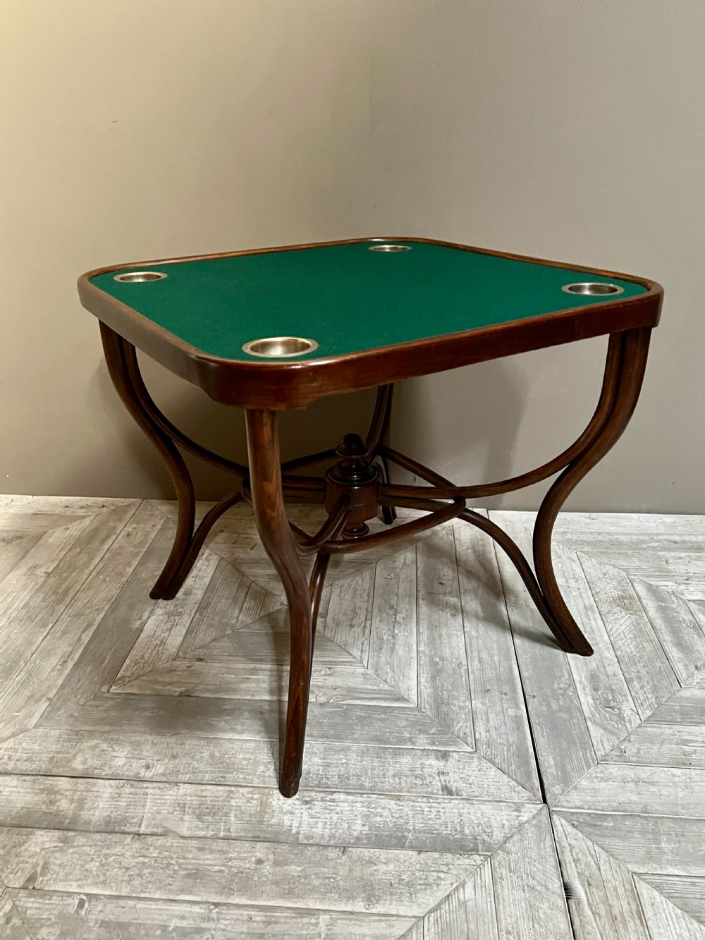 A Thonet Bentwood Card Table No. 5   View V