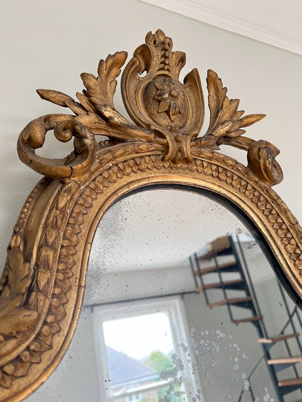 A Large Victorian Giltwood & Gesso Girandole Mirror By Charles Nosotti View VI