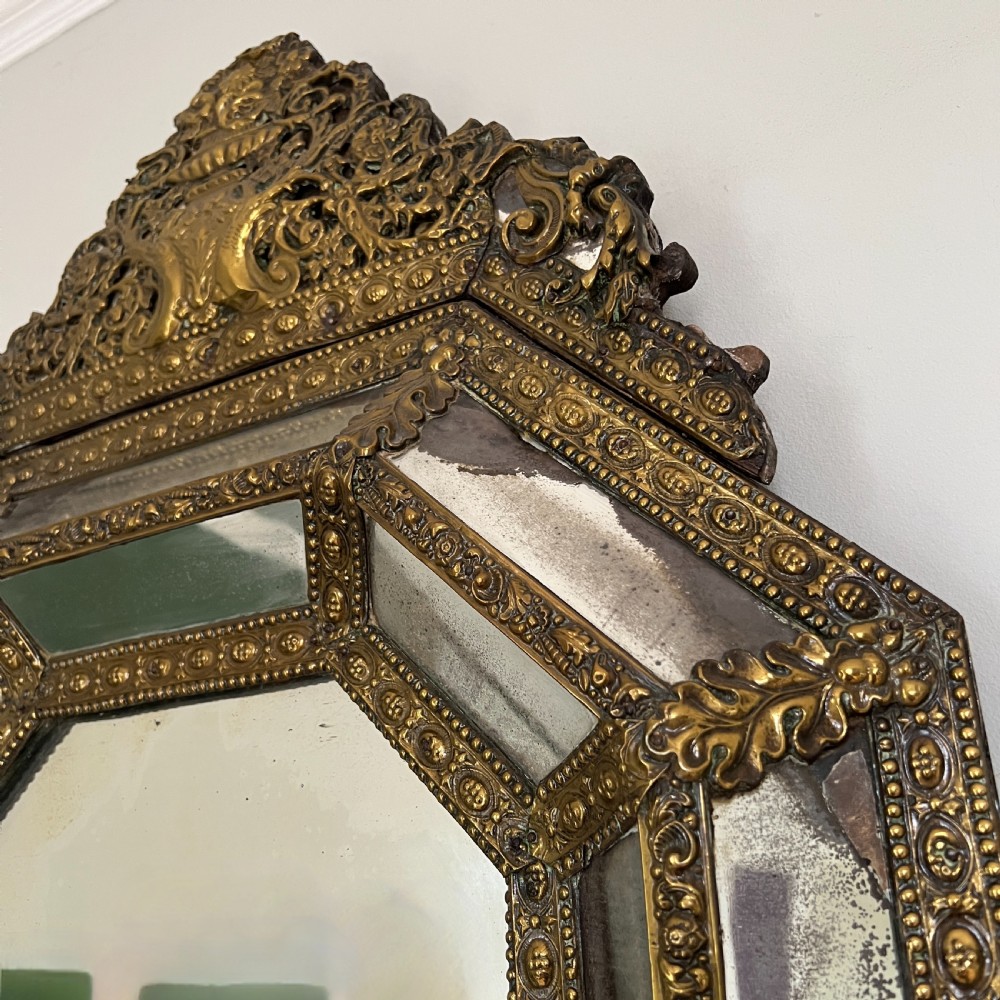 A C19th Continental Repousse Marginal Wall Mirror View VII