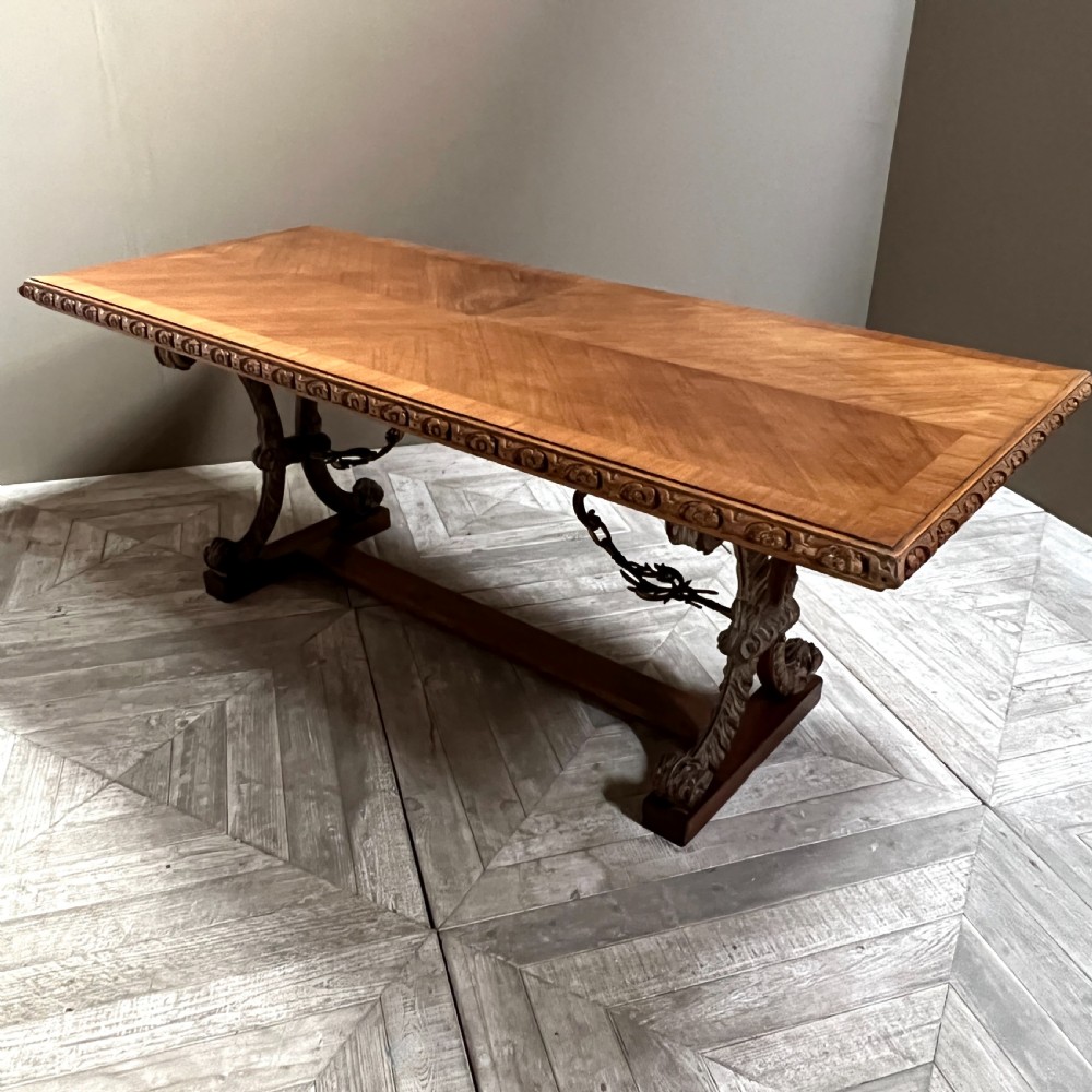 Spanish Walnut Dining Or Centre Table 